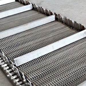 Wire Mesh Conveyer Belt with Baffle
