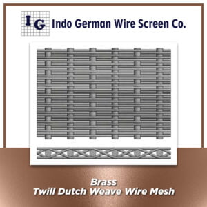 Brass Twill Dutch Weave Wire Mesh